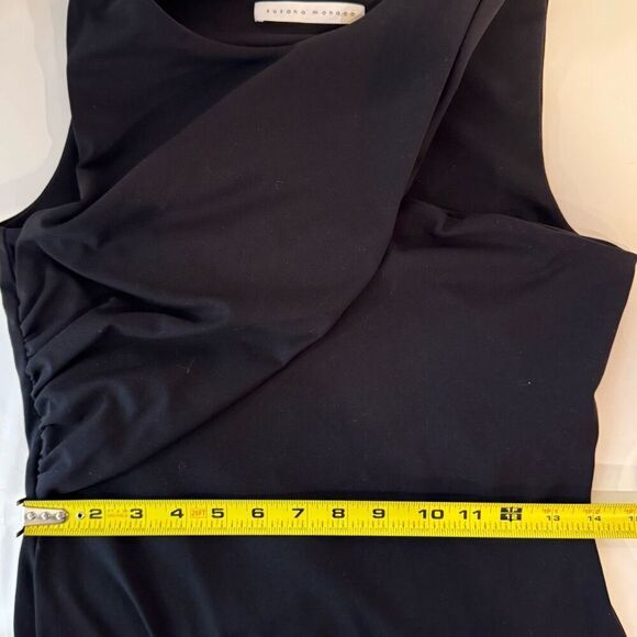 SUSANA MONACO asymmetric hearts dress | large | mini | black | anthropologie - Picture 11 of 13